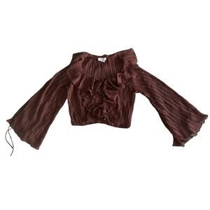 L.I.F.E LOVE IS FOR ETERNITY BILLOWY BOHO BLOUSE SIZE LARGE NWOT